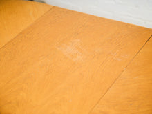 Load image into Gallery viewer, Blonde Vintage Dining Table with Leaf Round to Oval
