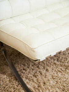 White Barcelona Style Chair