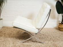 Load image into Gallery viewer, White Barcelona Style Chair
