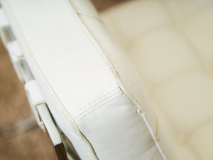 White Barcelona Style Chair