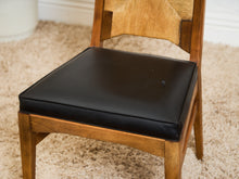 Load image into Gallery viewer, Rare Set of 4 Woven Mid Century Highback Dining chairs by Huntley
