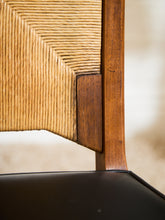 Load image into Gallery viewer, Rare Set of 4 Woven Mid Century Highback Dining chairs by Huntley
