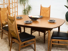 Load image into Gallery viewer, Sculptural Mid-Century Modern Dining Table with Wood Inlay
