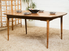 Load image into Gallery viewer, Sculptural Mid-Century Modern Dining Table with Wood Inlay
