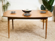 Load image into Gallery viewer, Sculptural Mid-Century Modern Dining Table with Wood Inlay
