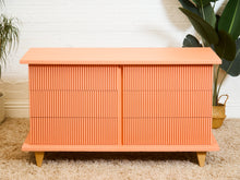 Load image into Gallery viewer, Salmon Pink 6 Drawer Dresser
