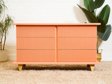 Load image into Gallery viewer, Salmon Pink 6 Drawer Dresser
