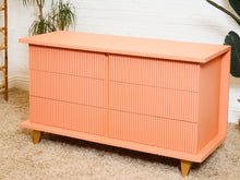 Load image into Gallery viewer, Salmon Pink 6 Drawer Dresser
