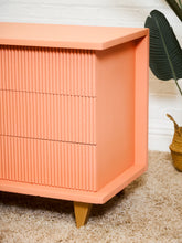 Load image into Gallery viewer, Salmon Pink 6 Drawer Dresser
