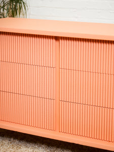Salmon Pink 6 Drawer Dresser