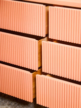 Load image into Gallery viewer, Salmon Pink 6 Drawer Dresser
