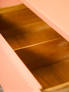 Salmon Pink 6 Drawer Dresser