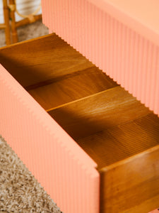 Salmon Pink 6 Drawer Dresser
