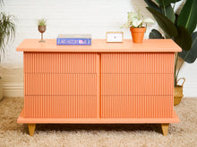 Load image into Gallery viewer, Salmon Pink 6 Drawer Dresser
