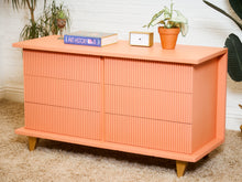 Load image into Gallery viewer, Salmon Pink 6 Drawer Dresser
