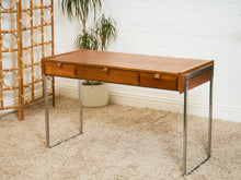 Load image into Gallery viewer, Teak 3 Drawer 1970’s Vintage Desk
