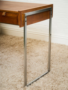 Teak 3 Drawer 1970’s Vintage Desk