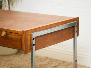 Teak 3 Drawer 1970’s Vintage Desk