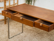 Load image into Gallery viewer, Teak 3 Drawer 1970’s Vintage Desk
