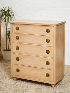 Blonde Kent Coffey Dresser with Round