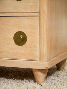 Blonde Kent Coffey Dresser with Round