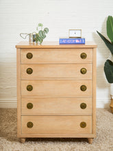 Load image into Gallery viewer, Blonde Kent Coffey Dresser with Round
