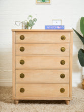 Load image into Gallery viewer, Blonde Kent Coffey Dresser with Round
