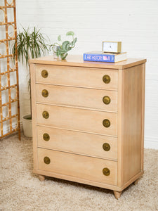 Blonde Kent Coffey Dresser with Round