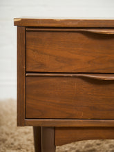 Load image into Gallery viewer, Sculpted Drawer Pull 2 Drawer Nightstand
