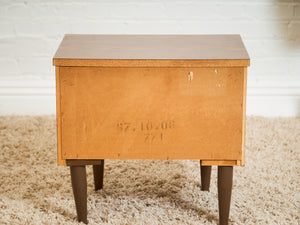 Sculpted Drawer Pull 2 Drawer Nightstand