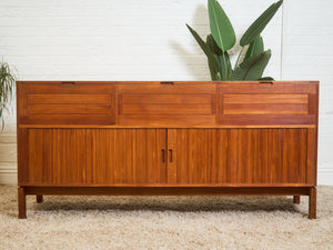 Danish Teak Record Cabinet
