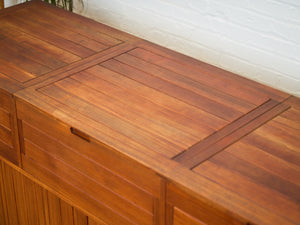 Danish Teak Record Cabinet