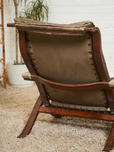 Load image into Gallery viewer, Norwegian Distressed Leather Lounge Chair
