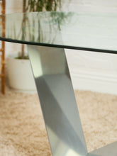Load image into Gallery viewer, Italian Large Oval Table Cattellan Black Marble Steel and Crystal
