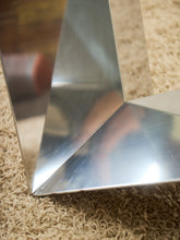 Load image into Gallery viewer, Italian Large Oval Table Cattellan Black Marble Steel and Crystal
