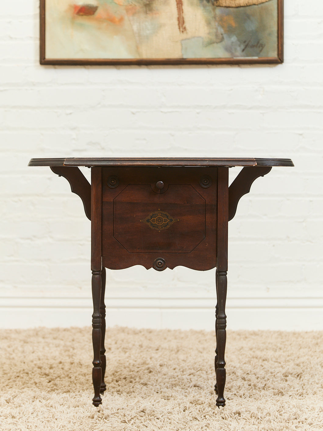 Circa 1880 English Edwardian Style Mahogany Tin Lined Humidor Smokers Table