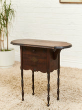 Load image into Gallery viewer, Circa 1880 English Edwardian Style Mahogany Tin Lined Humidor Smokers Table
