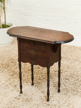 Load image into Gallery viewer, Circa 1880 English Edwardian Style Mahogany Tin Lined Humidor Smokers Table
