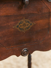 Load image into Gallery viewer, Circa 1880 English Edwardian Style Mahogany Tin Lined Humidor Smokers Table
