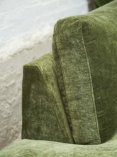 Load image into Gallery viewer, Lisette Sectional Left Facing bumper chaise in Olive Moss
