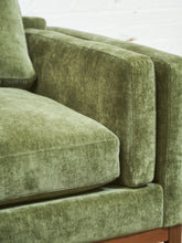 Load image into Gallery viewer, Lisette Sectional Left Facing bumper chaise in Olive Moss
