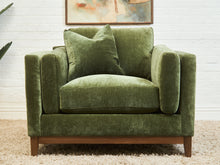 Load image into Gallery viewer, Lisette Armchair in Olive Moss
