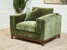 Load image into Gallery viewer, Lisette Armchair in Olive Moss
