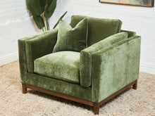 Load image into Gallery viewer, Lisette Armchair in Olive Moss
