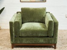 Load image into Gallery viewer, Lisette Armchair in Olive Moss

