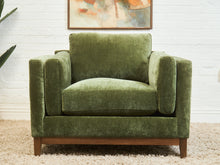 Load image into Gallery viewer, Lisette Armchair in Olive Moss
