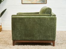 Load image into Gallery viewer, Lisette Armchair in Olive Moss
