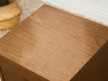 Load image into Gallery viewer, Double Drawer Rustic Nightstand
