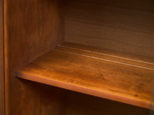 Load image into Gallery viewer, Mid-Century Walnut Hutch with Open Shelving
