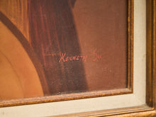 Load image into Gallery viewer, Vintage signed Native American Chief Oil Painting  Kenneth Wu
